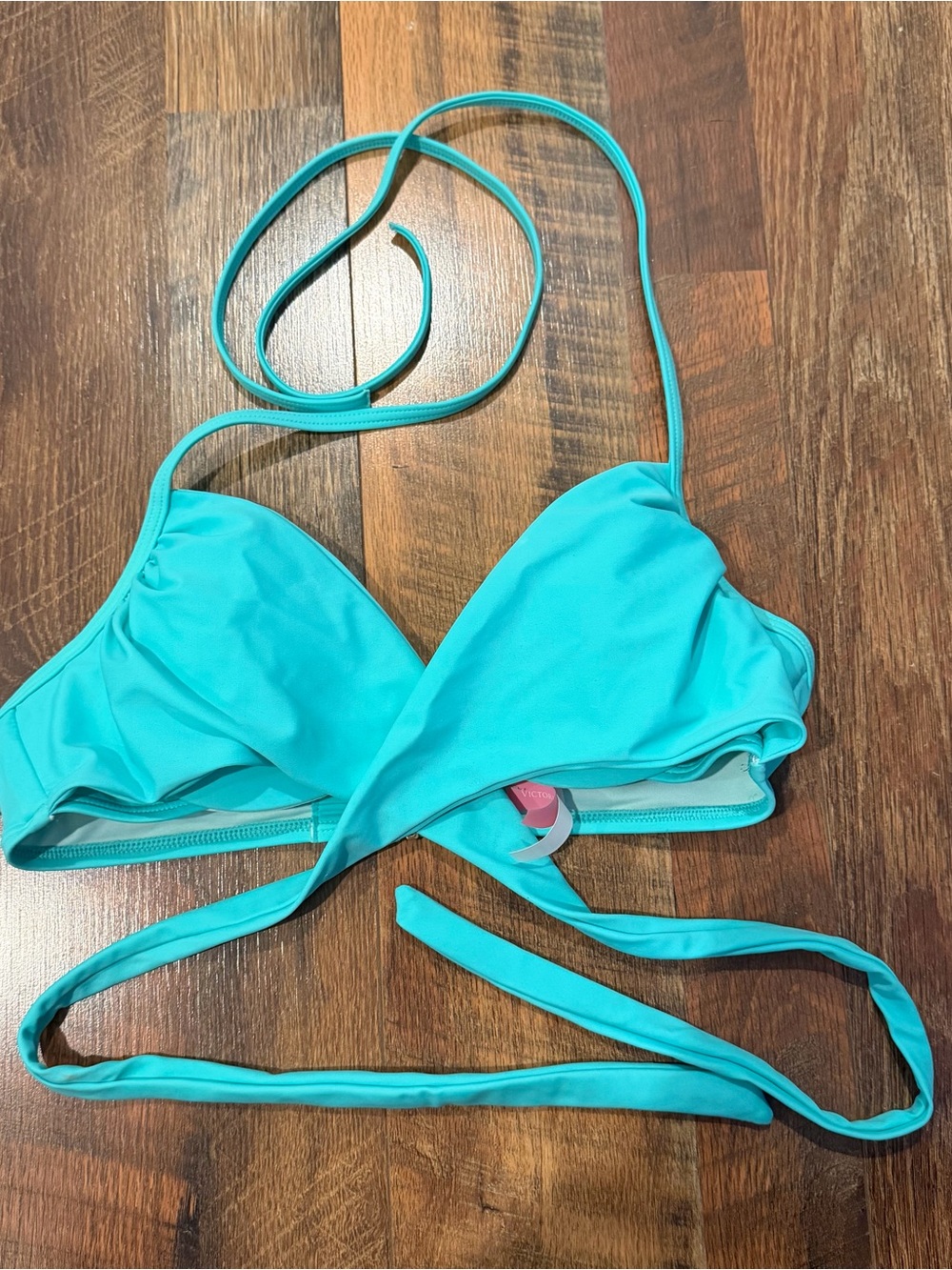 Victorias Secret Women’s Aqua Halter Bikini Top - Teal
